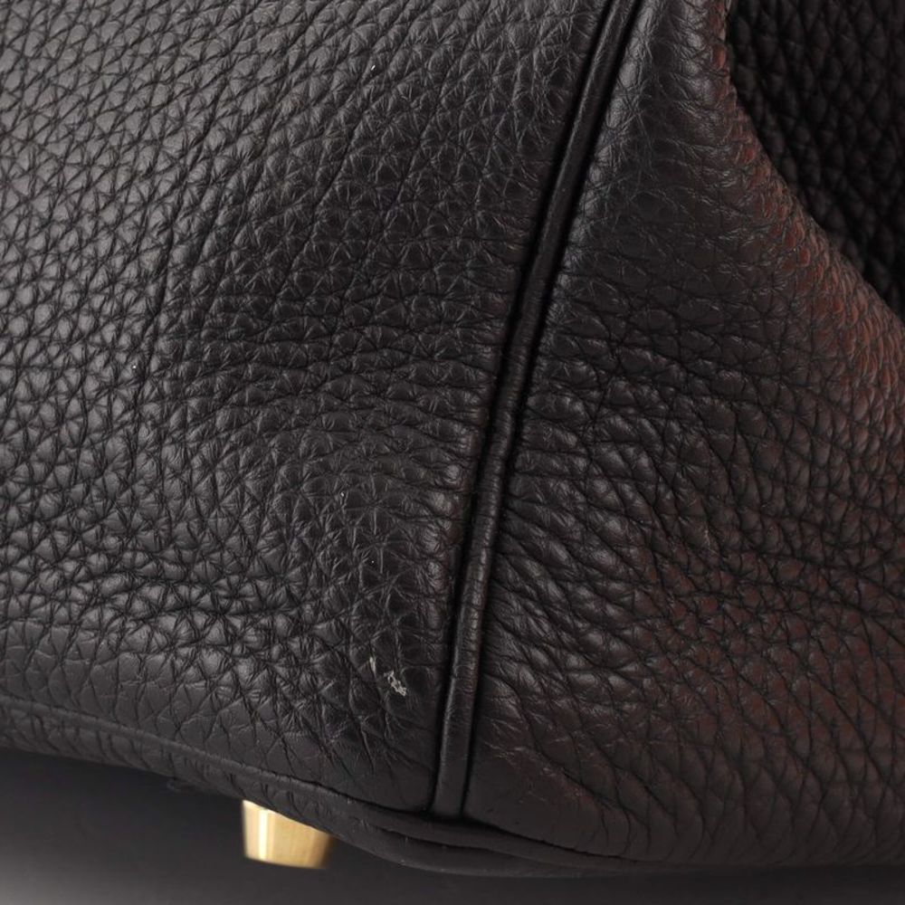 Hermes Birkin Handbag Noir Togo with Gold Hardware 35 Black - Picture 9 of 10